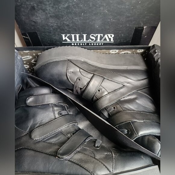 US11👽Killstar High Top Goth Sneakers - She's Out There -  Booties - Halloween - Picture 7 of 12